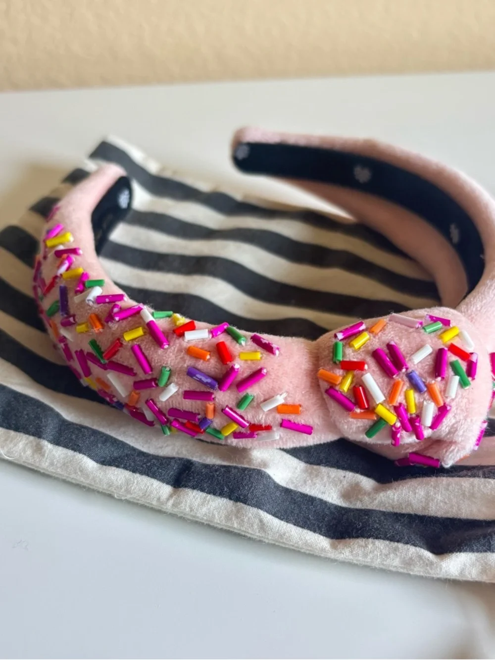 Lele Sadoughi strawberry velvet
